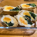 アキじゅん's cooksnap of when they made ＊玉子とほうれん草のきんちゃく煮♪＊.