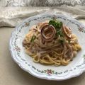 Ruriluru's cooksnap of when they made 濃厚～！塩辛とクリームチーズのパスタ.