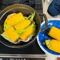 shiho23's cooksnap of when they made ストウブ【staub】de蒸とうもろこし.