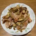 クックchitann's cooksnap of when they made ごぼうとベーコンのクミンバター醤油炒め.