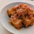 mirising's cooksnap of when they made 厚揚げとたっぷりネギのチリソース風.