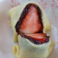 xyzクック's cooksnap of when they made 簡単♪餅米粉クレープで☆生あん苺大福風★.