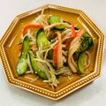 あっこ姉's cooksnap of when they made 簡単副菜☆もやし胡瓜ハムのサラダ?和え物.
