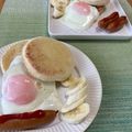 ビートルズ食堂's cooksnap of when they made イングリッシュマフィンサンド！朝食に。.