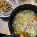 ★ゴンぎつね★'s cooksnap of when they made ◆キャベツとウインナーのコトコトスープ★.