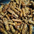 kazumiharu's cooksnap of when they made あまからな☆サクサクごぼう.