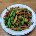 みぃくんのママ's cooksnap of when they made いんげん、人参、しめじの和風炒め.