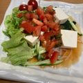 たつなつりん's cooksnap of when they made 豚しゃぶサラダ☆青じそトマトだれ.