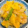 mmiii☆'s cooksnap of when they made 海老とアスパラガスと卵の塩炒め.