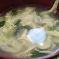 あゆたっくん's cooksnap of when they made ふわふわ卵のゆで鶏スープ.