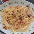 ゆっき～'s cooksnap of when they made うどんカルボナーラ.