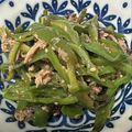 K0A9O0R8U♪'s cooksnap of when they made 簡単★無限ピーマン＠塩昆布とゴマ香る.