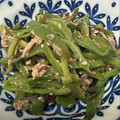 K0A9O0R8U♪'s cooksnap of when they made 簡単★無限ピーマン＠塩昆布とゴマ香る.