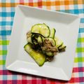チェックのミニくま's cooksnap of when they made ズッキーニの白だしあえ.