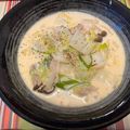 こっぷぽ～ん's cooksnap of when they made ランチ♪豚肉と白菜で豆乳ピリ辛味噌うどん.
