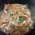 sunujiro's cooksnap of when they made お麩の卵とじ～♡今回は車麩で、牛丼みたく.
