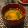 ちゃぴ♥'s cooksnap of when they made かぼちゃと長ネギの味噌汁.