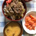 violets's cooksnap of when they made 家の黄金比率！絶品牛丼♡.