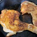 okura_k's cooksnap of when they made フライパンでローストチキン♬プロの焼き方.