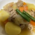 miyonoko's cooksnap of when they made 新じゃがと新玉ねぎ入り洋風肉じゃが♡.