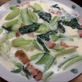 maezuchu's cooksnap of when they made チンゲン菜とベーコンのクリーム煮。。.