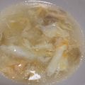 ﾌﾞﾚﾝﾀﾞ's cooksnap of when they made 鶏むね･鶏もものゆで鶏の旨みで！卵スープ.