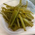 toomooboo's cooksnap of when they made サツマイモのツル（茎）のキンピラ炒め.
