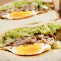 pandarian's cooksnap of when they made 豚こま照り焼きのサンドイッチ♪大満足！.