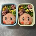 Chaaa_room's cooksnap of when they made 星のカービィ　キャラ弁（３キャラ）.