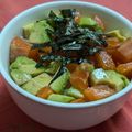 あいこさん's cooksnap of when they made サーモンアボカド丼.