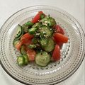 あっこ姉's cooksnap of when they made トマト&きゅうり&オクラの梅肉サラダ.