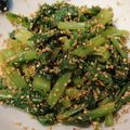 pepepensan's cooksnap of when they made レンジ3分半！かぶの葉のごま和え.