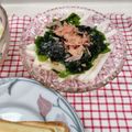 在宅勤務のおじさん's cooksnap of when they made 長芋とわかめのポン酢サラダ.