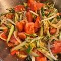 ニコニコーン☆'s cooksnap of when they made 新玉ねぎとトマトきゅうりのマリネ.