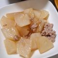 ヨシヨッシー's cooksnap of when they made かぶのそぼろ煮♪生姜入り.