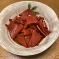 ぼくすんあ's cooksnap of when they made おばあちゃんの味☆赤こんにゃく煮.