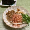 ビートルズ食堂's cooksnap of when they made 簡単♡竹輪の納豆和えを海苔で巻き巻き♡.