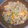三坂聡美's cooksnap of when they made Wネギのかまぼこ炒飯.