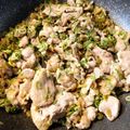 ラフロイグ31年's cooksnap of when they made 牛肉とザーサイの炒め物.