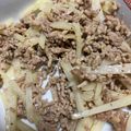 ＫＩＫＯ姫's cooksnap of when they made ミンチとじゃがいもの炒め物.