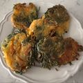 Yokchina's cooksnap of when they made 人参の葉のチヂミ(サクサク食感).