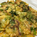 菜つ実☆ミ's cooksnap of when they made せりと玉ねぎのチジミ★片栗粉で簡単.