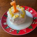 ぷーまま's cooksnap of when they made 1歳のお祝いスマッシュケーキ.