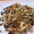 akigon5's cooksnap of when they made ランチに★残ったご飯でお好み焼き〜♪.