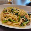 柚子嬢's cooksnap of when they made のらぼうとベーコンの和風パスタ.