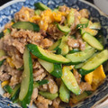 ゆるмαмα's cooksnap of when they made 旬☆胡瓜と豚肉と玉子のピリ辛スタミナ炒め.