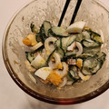 アクセル☆'s cooksnap of when they made きゅうりと竹輪のおかかマヨサラダ.