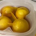 毎日みそ汁's cooksnap of when they made ダイソーの容器ピッタリの量の煮卵.