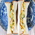 悠LOVE航's cooksnap of when they made 簡単☆味玉ときゅうりのサンドイッチ.