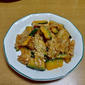 55才のおじさん's cooksnap of when they made ＊甘辛＊かぼちゃと豚肉の韓国風炒め.